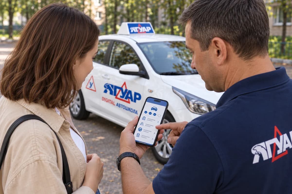 Разобрали — первое занятие в автошколе «Ягуар»